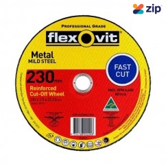 FLEXOVIT 66252841574 - 230 x 2.5 x 22.23mm FH38-A36S Metal Cut Off Disc 1023022