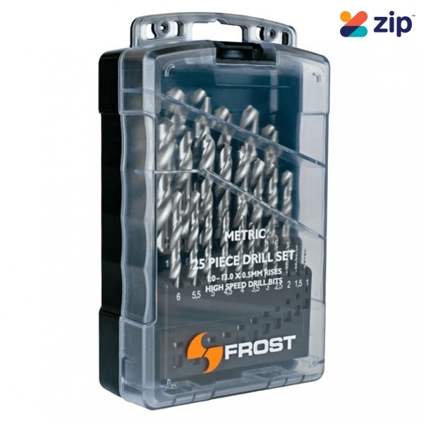 Frost 92260 - 25 Piece Metric HSS Drill Bit Set 