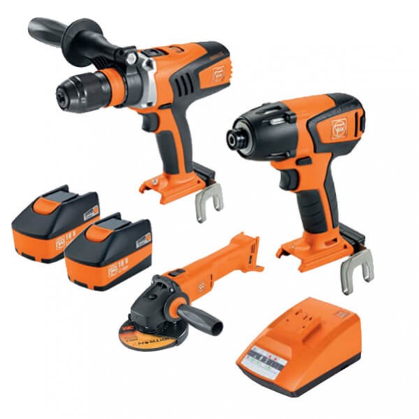 Fein 69908010728 - 18V 5.2Ah 3PC Cordless Brushless Drill-Driver/Impact-Wrench Kit