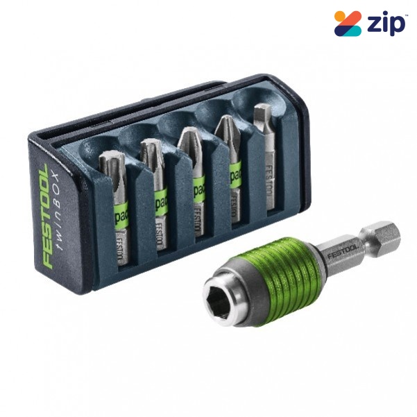 Festool BT-IMP SORT4 - 5 Piece Impact-Resistant Bit Box 4 with Lockable Bit Holder Set 204384