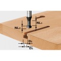 Festool HWS8D10.5/NL13 - 8mm HW Shank Key-Hole Cutter 491035 Router Accessories