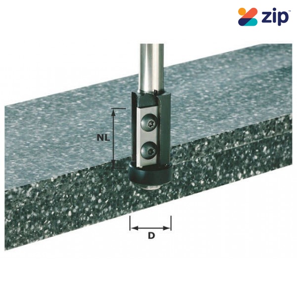 Festool HWS12D21/30WM - 12mm HW Shank Reversible Blade Edge Trimming Cutter Router Accessories