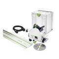 Festool TS75EBQ-PLUS-FS - 210mm Plunge Cut Circular Saw with 1400mm Rail 561512 