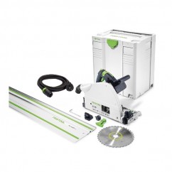 Festool TS75EBQ-PLUS-FS - 210mm Plunge Cut Circular Saw with 1400mm Rail 561512 