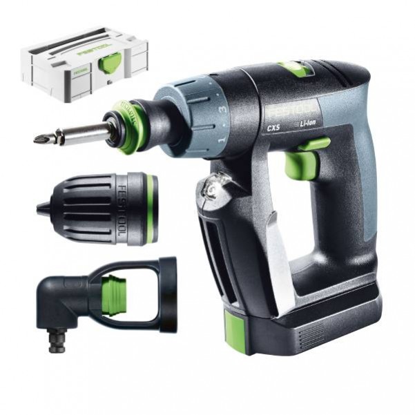 Festool CXS Li 2.6 Set - 10.8v Mini Cordless Drill Driver Set 564540 Cordless Drills