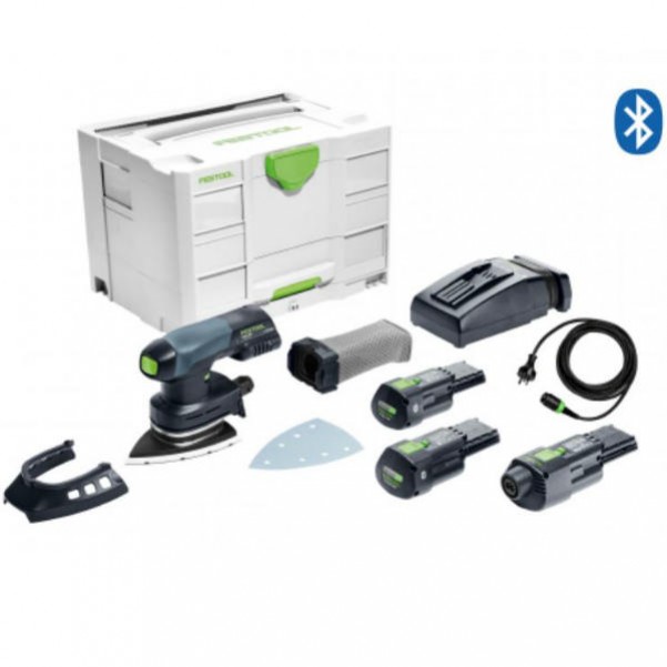 Festool DTSC 400 Li 3.1 I-Set - 18V 3.1Ah Cordless Bluetooth Sander with ACA Adapter 575709 