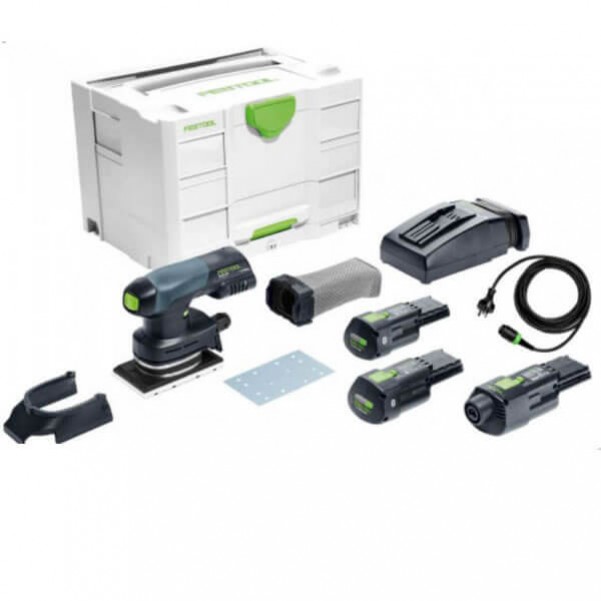 Festool RTSC 400 Li 3.1 I-Set - 18V 3.1Ah Cordless Bluetooth Sander with ACA Adapter 575730