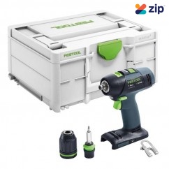 Festool T 18+3-Basic - 18V Cordless Brushless 2 Speed Drill Basic in Systainer 576448