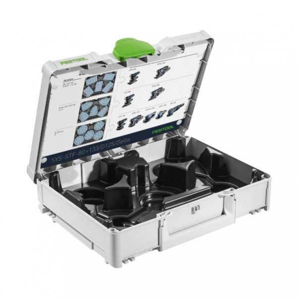 Festool SYS-STF-80x133/D125/Delta - Systainer3 SYS 1 T-Loc for 80x133mm Abrasives 576781 Festool Accessories