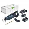 Festool RSC 18 5.0 EB-Plus (576948) - 18V 5.0Ah Li-ion Cordless Reciprocating Saw with Systainer Bluetooth Combo Kit