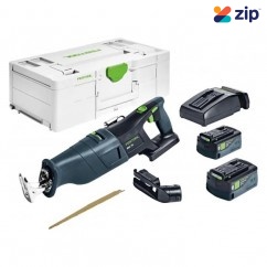 Festool RSC 18 5.0 EB-Plus (576948) - 18V 5.0Ah Li-ion Cordless Reciprocating Saw with Systainer Bluetooth Combo Kit