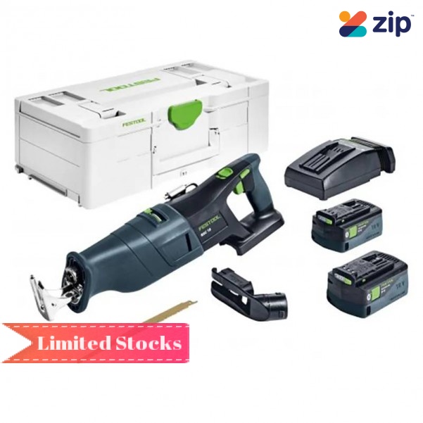 Festool RSC 18 5.0 EB-Plus (576948) - 18V 5.0Ah Li-ion Cordless Reciprocating Saw with Systainer Bluetooth Combo Kit