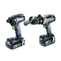 Festool TID 18 5.2/4.0-Set TPC 18/4 - 18V 2 Piece 4.0/5.2Ah Impact Driver & 4 Speed Hammer Drill Kit 576999