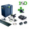 Festool TSC 55KEBI-Plus/XL-FS - 18V 5.0Ah 160mm TSC 55 Plunge Saw XL Set w/ 1400mm Rail 577282 - 100yr Special Edition