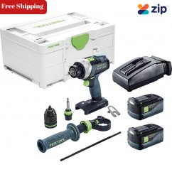 Festool TDC 18/4 5,2 I-Plus - TDC 18V Cordless 4 Speed Drill 5.2Ah Set in Systainer 577284