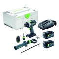 Festool TPC 18/4 5,2 I-Plus - 18V 5.2Ah Brushless Cordless 4 Speed Hammer Drill/Driver Kit 577285