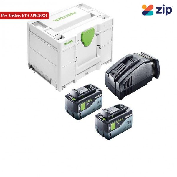 Festool Energy set SYS 18V 2x8,0/SCA16 - DG UN 3480 Class 9 (577330) - SYS 18V Energy Set 2 x 8Ah SCA16 in Systainer