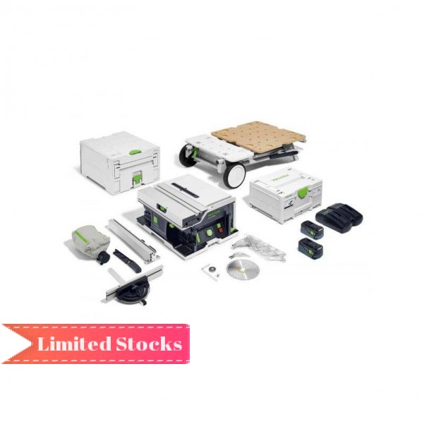 Festool CSC SYS 50 EBI-Set - 18V Cordless 168mm 5.2Ah Bluetooth Table Systainer Saw & UnderFrame 577381