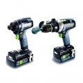 Festool TID18 5.0/4.0-SetTPC18AU (577657) - 18V 4.0Ah/5.0Ah Li-ion Cordless Brushless 2pce Bluetooth Combo Kit