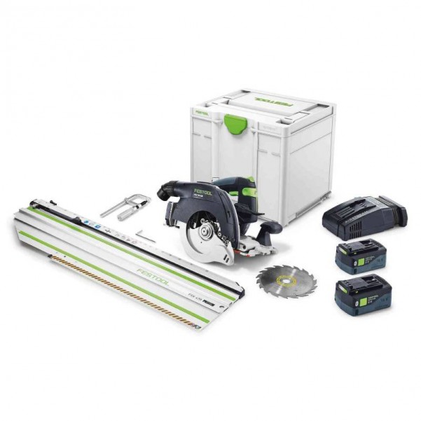 Festool HKC 55 EBI-Set-FSK420 (577675) - 18V 5.0Ah Bluetooth Li-ion Cordless Brushless 160mm (6-1/4') Circular Saw Combo Kit with 420mm Cross Cut Rail