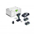 Festool TXS 18 C4.0-Plus (578284) - TXS 18V Cordless Compact 2 Speed Drill 4.0Ah HighPower Bluetooth Kit Drill Drivers