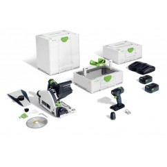 Festool TSC 55 K/TXS 18/TB M 137 - 18V 2 Piece 5.0Ah Li-ion Universal Combination Kit 578505