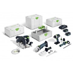 Festool HKC 55/TPC 18/AGC 18/TB M 137 - 18V 3 Piece 5.0Ah Li-ion Timber Combination Kit 578506