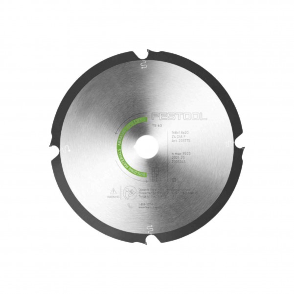 Festool DIA 168x1,8x20 F4 - 4 Tooth 168mm x 1.8mm x 20mm Diamond Blade 205769 Saw Accessories