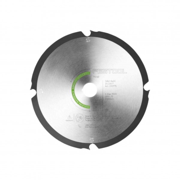 Festool DIA 168x1,8x20 F4 - 4 Tooth 168mm x 1.8mm x 20mm Diamond Blade 205769