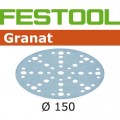 Festool STF D150/48 P320 GR/10 - 150mm 48 Hole P320 Granat Abrasive Disc 575159 (Pack Of 10) 