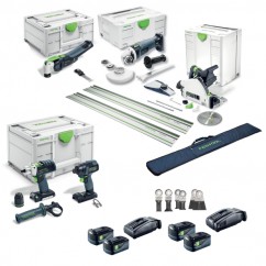 Festool F28729 - 18V Cordless Brushless 5 Piece Combo Kit 