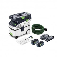 Festool CTMC MIDI I 5.2 SCA 8-Plus - 18V Cordless Mobile Dust Extractor 5.2Ah Set F28901