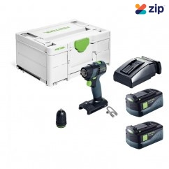 Festool TXS 18 C 5.2-Plus - TXS 18V Cordless Compact 2 Speed Drill 5.2Ah Set in Systainer 576895