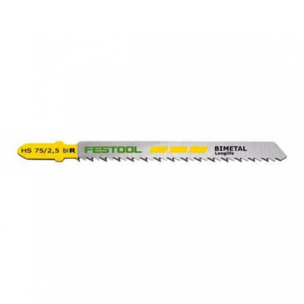 Festool S 75/2.5/ R/5 - 5PK 75mm Fine Cuts Jigsaw Blade 204259 Festool Jigsaw Accessories