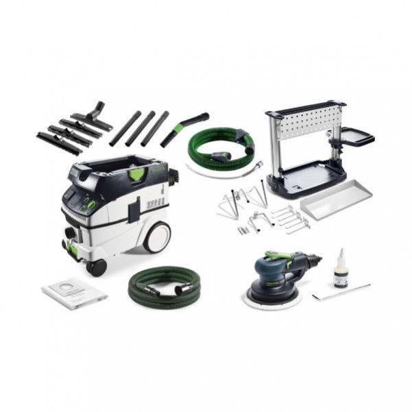 Festool LEX 3 150/3-CT 26 LE-WCR 1000-Set - LEX 3 150mm Compressed Air Random Orbital 3mm Sander with CTM 26 WCR Set f28319 Sanders