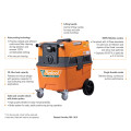 Flextool FDC-1A1P (FT100500-UNIT) 1200W H-Class HEPA PortaVac Dust Extractor Flextool FDC-1A1P (FT100500-UNIT) 1200W H-Class HEPA PortaVac Dust Extractor