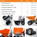 Flextool FT202502-UNIT - 24V (12Vx2) 1000W Cordless Brushless Tufftruck Electric Mini Dumper B450E Wheelbarrows & Trolleys