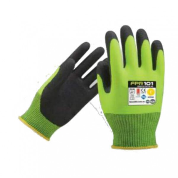 Force 360 GFPR101L - Coolflex AGT Hi-Vis Nitrile Glove L