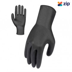 Force360 GWORX005/L - Black SafeTouch Industrial Disposable Nitrile Glove Size L