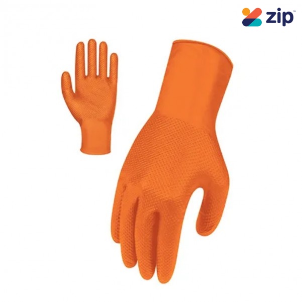 Force360 GWORX006/2XL - Orange SafeTouch Industrial Disposable Nitrile Glove Size 2XL Gloves