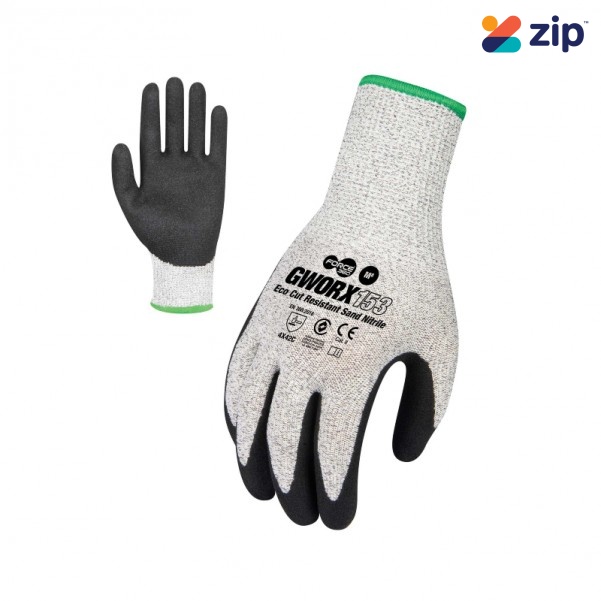 Force 360 GWORX1532XL - 2XL Eco Cut Resistant Sand Nitrile Gloves Gloves
