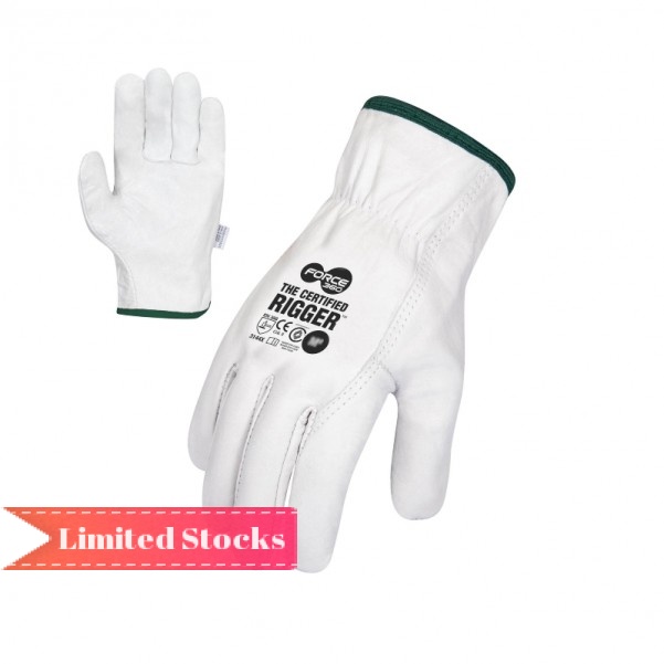 Force 360 GWORX600.2XL - Size 2XL The Certified Leather Cowhide Rigger Gloves