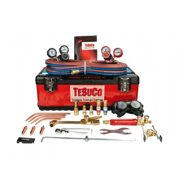 TESUCO TE208007 - Welding/Heating/ Cutting Kit Oxygen/ Fuel Gas GWKOA