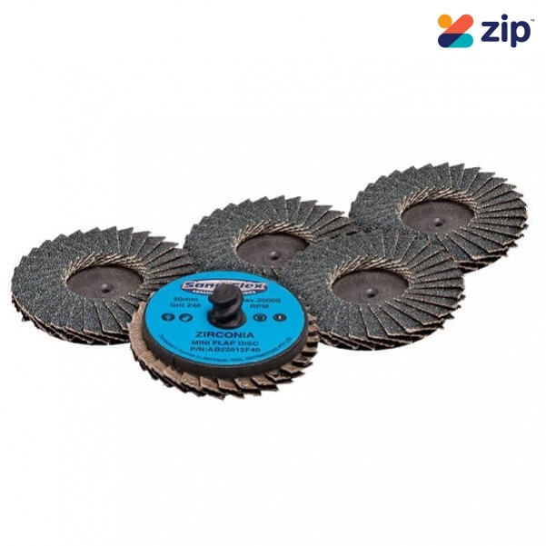 Geiger AB22012F40 - 50mm 40 Grit Quick-Lock Mini Flap Discs