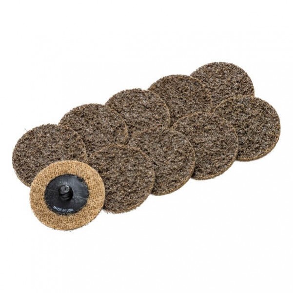 Geiger GPA1526X10 - 50mm Brown Abrasive Pads Air Tool Accessories 