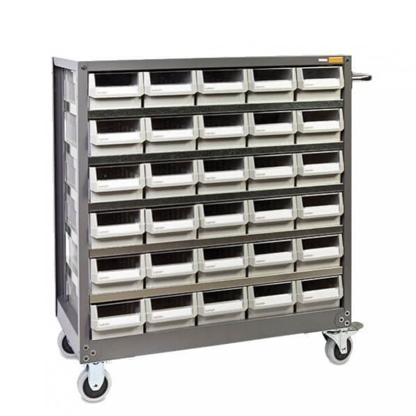 Geiger NHD530 - 30 Drawer Steel Plate Mobile Parts Cabinet