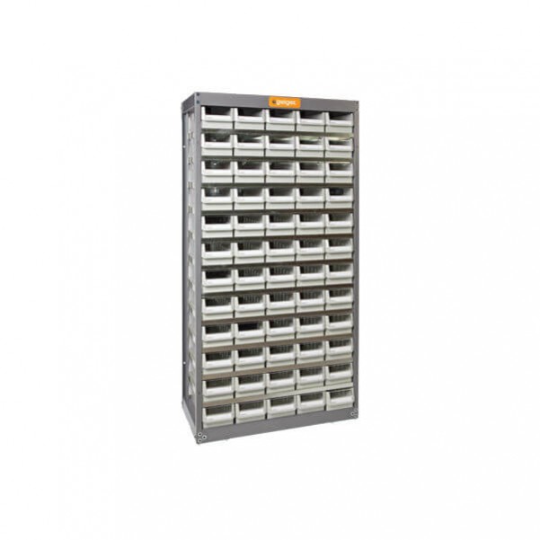 Geiger NHD560 - 60 Drawer Steel Plate Parts Cabinet Shelving & Tool Hanging