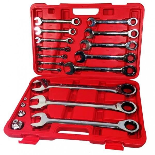 Glory HL2072 - 19 Piece Metric Gear Wrench Set