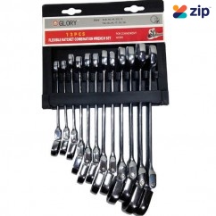 Glory HL2061 - 12 Pce 8-19mm Flexi Head Gear Wrench Metric Set