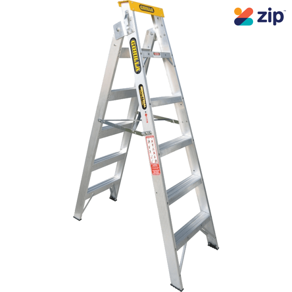 Gorilla DM006-I - 1.8-3.2m 150kg Industrial Aluminium Double Sided Dual Purpose Ladder Step Ladders